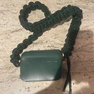 KARA
Cobra crystal-embellished leather shoulder bag